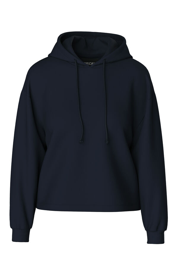 Pieces Sudadera con capucha azul