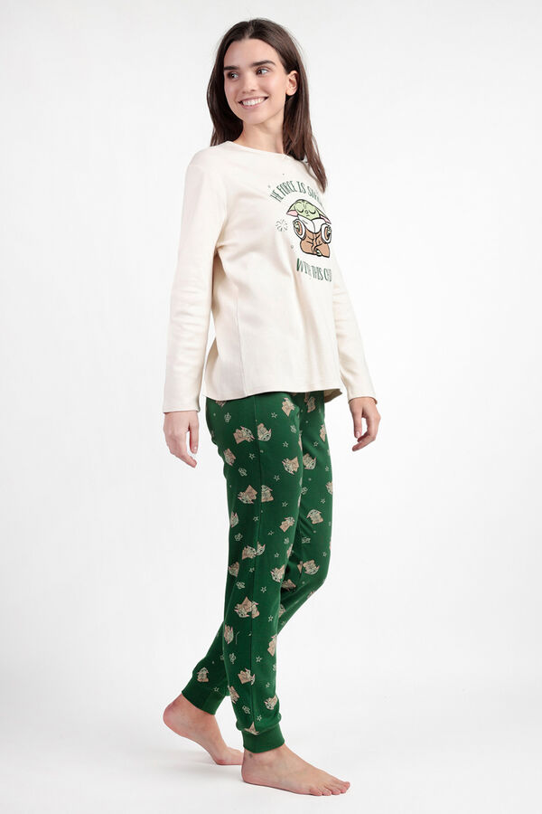 Admas Long pyjamas baby Yoda 100% cotton for women barna