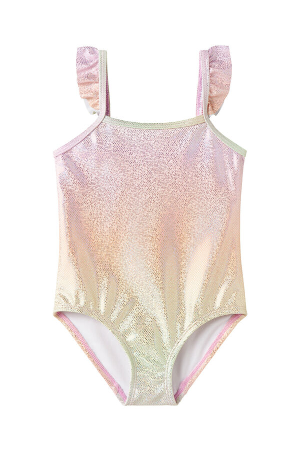 Name it Girl's shimmering swimwear pink