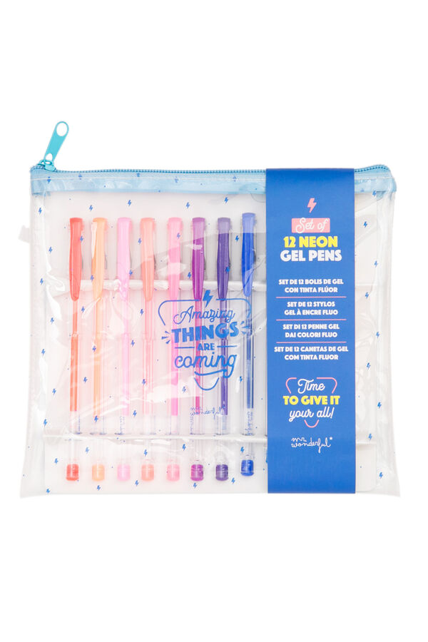 Womensecret Set de 12 bolígrafos colores - Amazing things are coming estampado