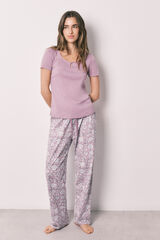 Women'secret Pink floral print pyjamas pink
