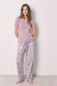 Women'secret Pink floral print pyjamas