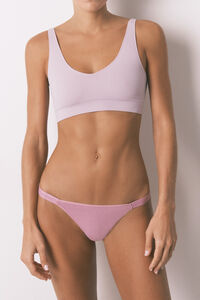 Women'secret Pink cotton 3-pack logo string thongs