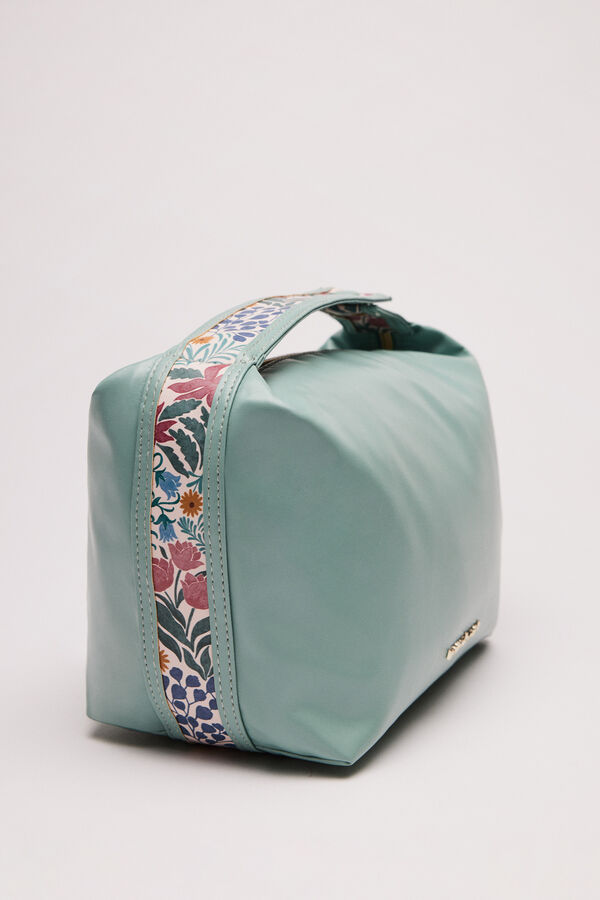 Womensecret Toaletna torbica srednje veličine s ručkom s uzorkom Moniquilla Zelena
