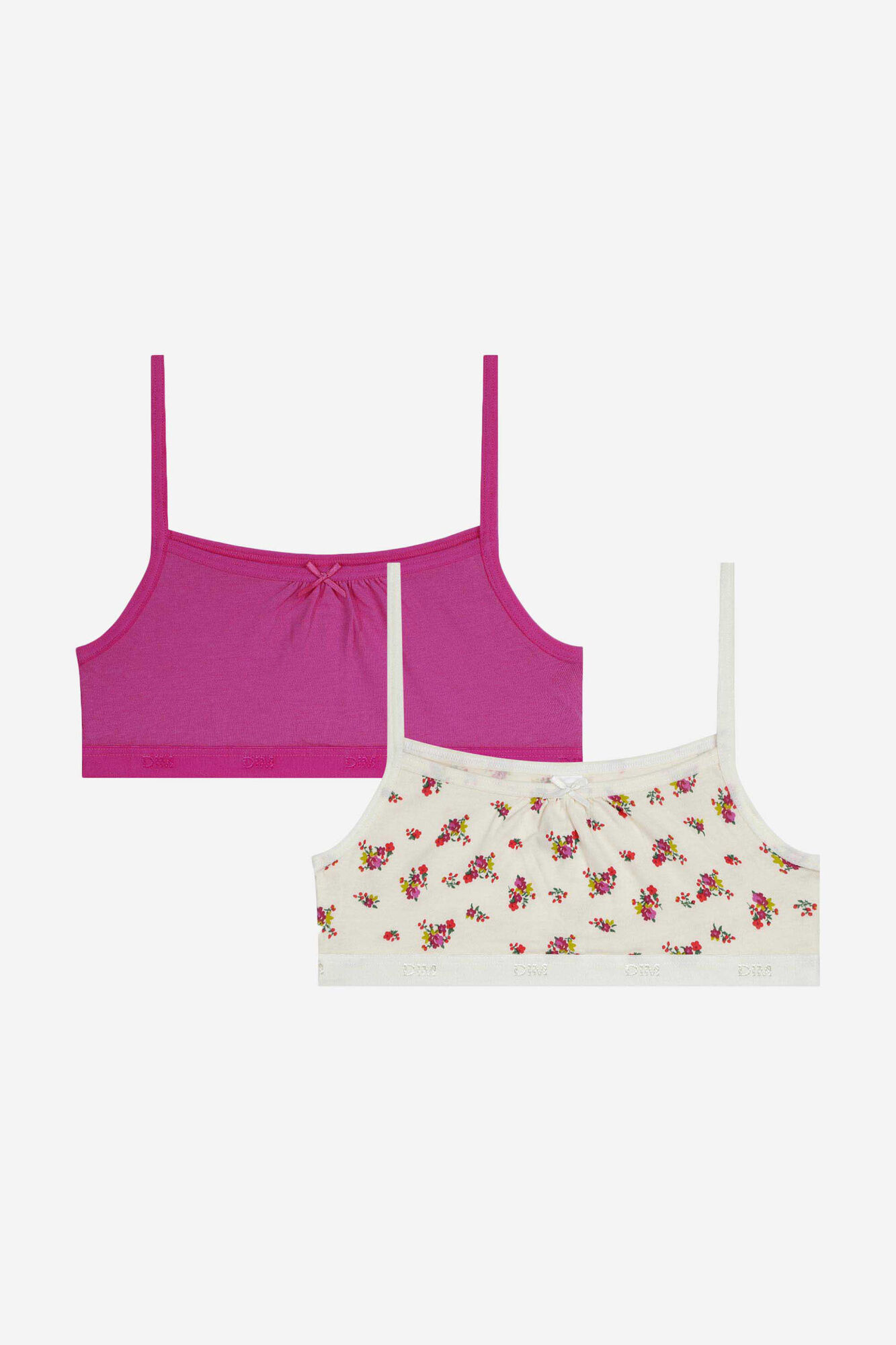 Dim Lot de 2 soutiens-gorge bandeau pour fille