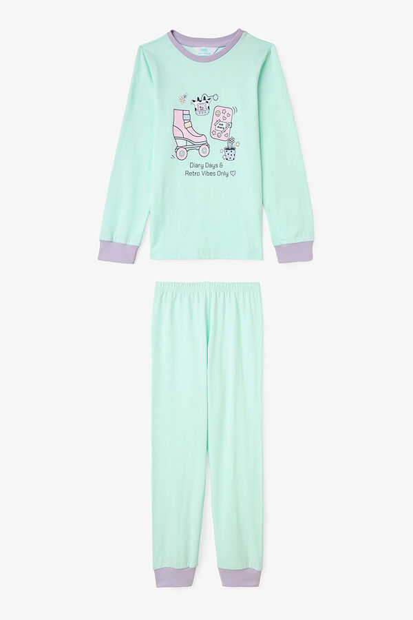 Penti Pack de 2 pijamas de manga larga de algod&oacute;n Retro Toy para ni&ntilde;a estampado