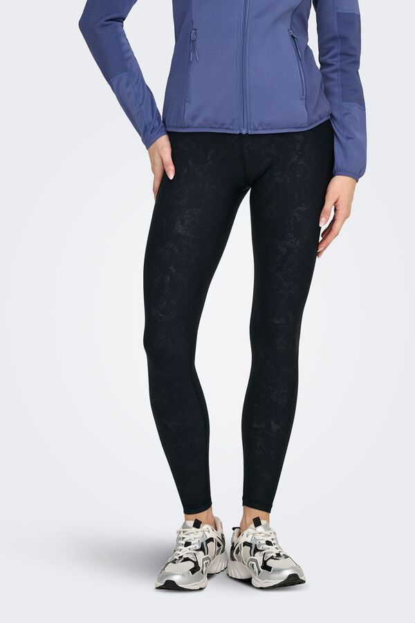Only Play High-waisted and side pocket leggings black
