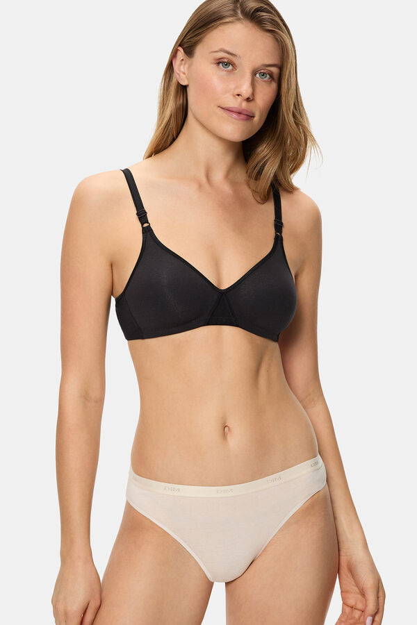 DIM Pacote com 3 cuecas de algod&atilde;o el&aacute;stico Eco Pockets  estampado