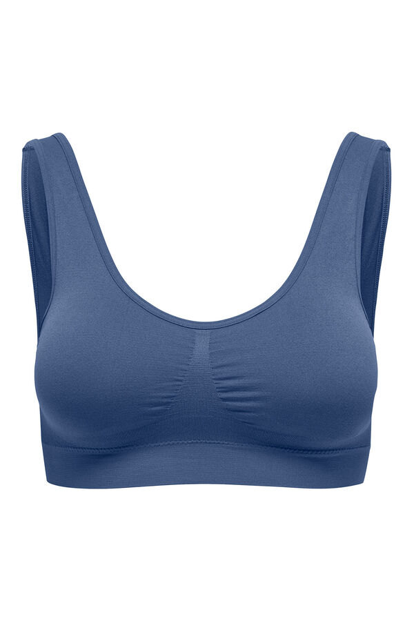 Only Play Soutien desportivo sem costura com estampa de borboleta. rosa