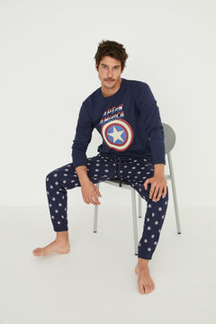 Womensecret Cotton Captain America pyjamas blue