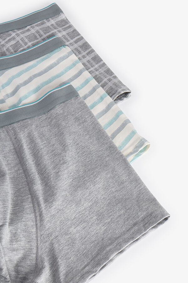 Penti Pack 3 boxers algod&oacute;n grises estampados estampado
