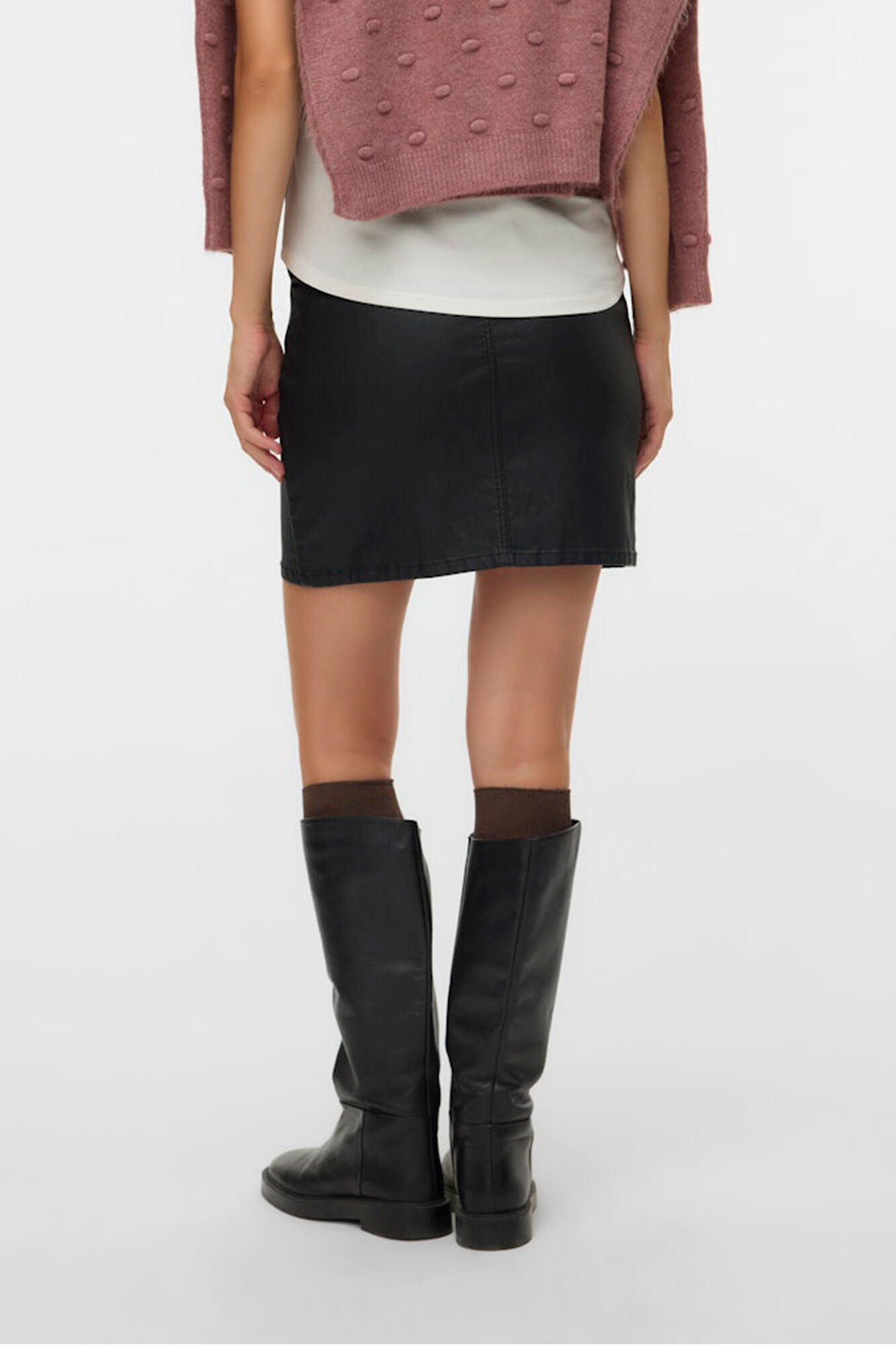 Mamalicious Kurzer Rock in Leder 