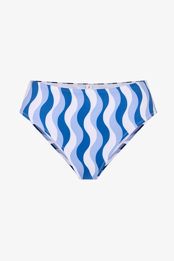 Penti Wavy print high-waisted bikini bottoms printed
