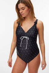 Mamalicious Maternity and breastfeeding swimwear black