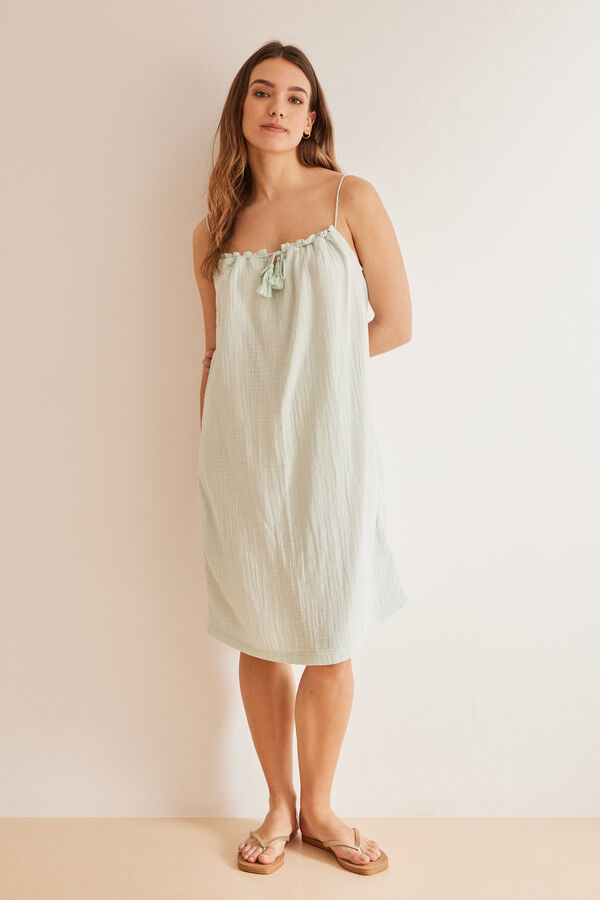 Womensecret Green 100% cotton nightgown Grün