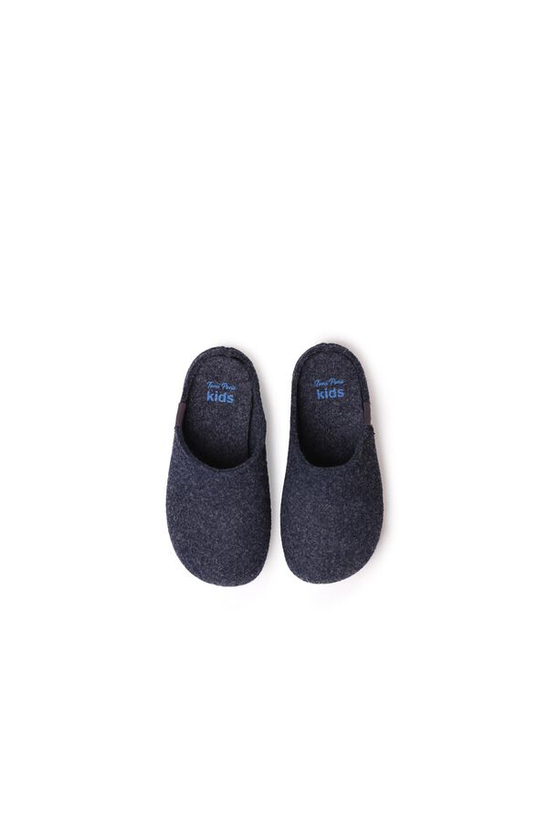 Toni Pons Children's Slipper Made of Recycled Felt blue