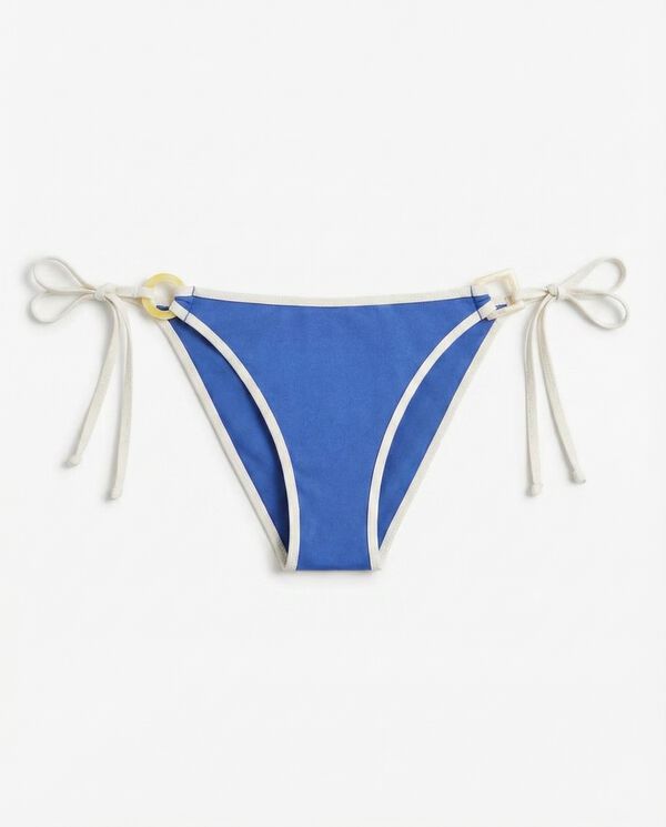 Women'secret Plavi polusjajni donji deo bikinija sa trakama Plava
