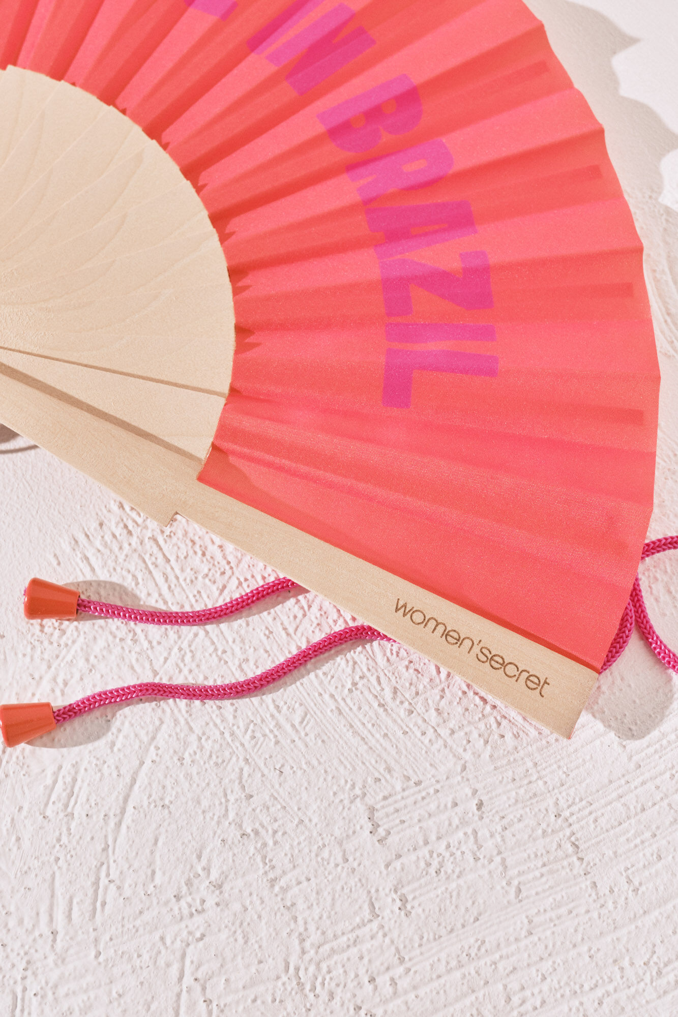 Women'secret Abanico con tirador naranja