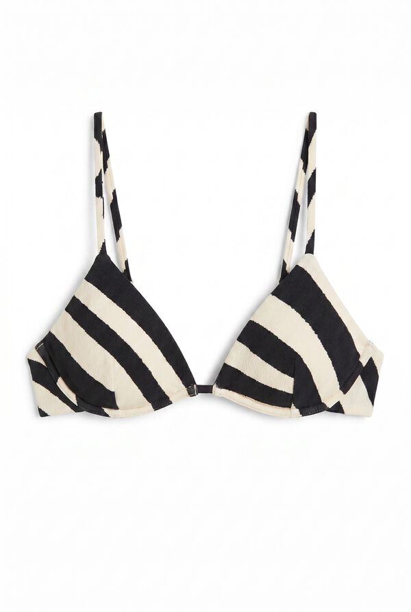 Women'secret Zebra print underwired bikini top printed