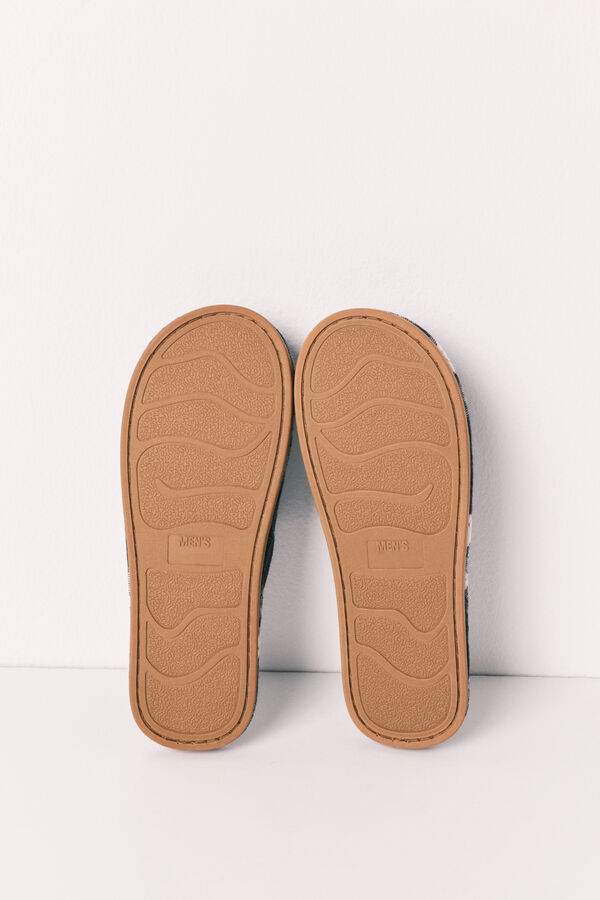 Women'secret Plaid slippers beige