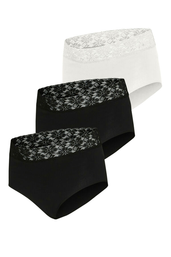 Mamalicious Pack com 3 Calcinhas de Maternidade branco