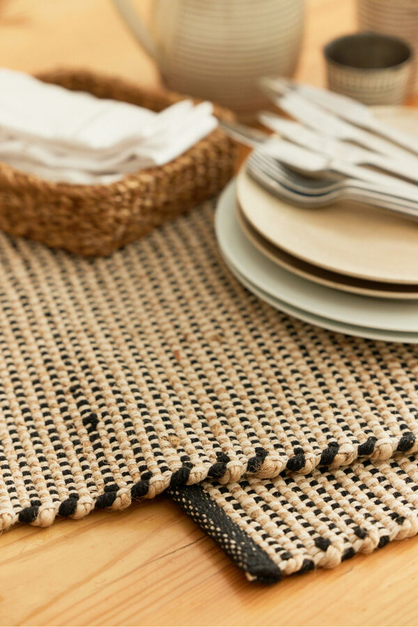Womensecret West cotton and jute placemat Crna