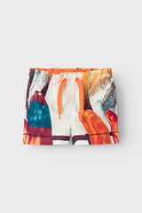 Womensecret Boys' tropical print swim shorts rouge