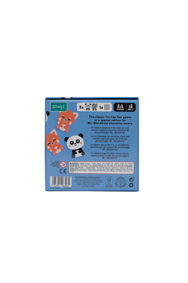 Mr. Wonderful Tic-tac-toe game printed