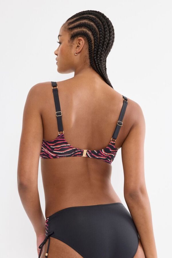Triumph Top bikini reductor aro animal print estampado