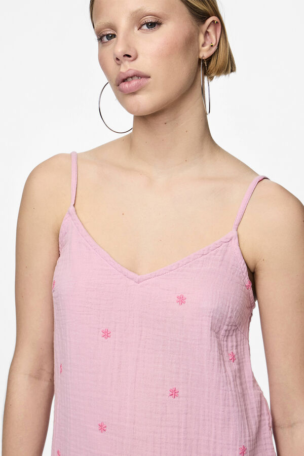 Womensecret Strappy dress with star motif pink