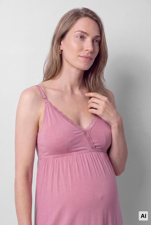 Women'secret Nuisette maternity &agrave; bretelles allaitement rose rose