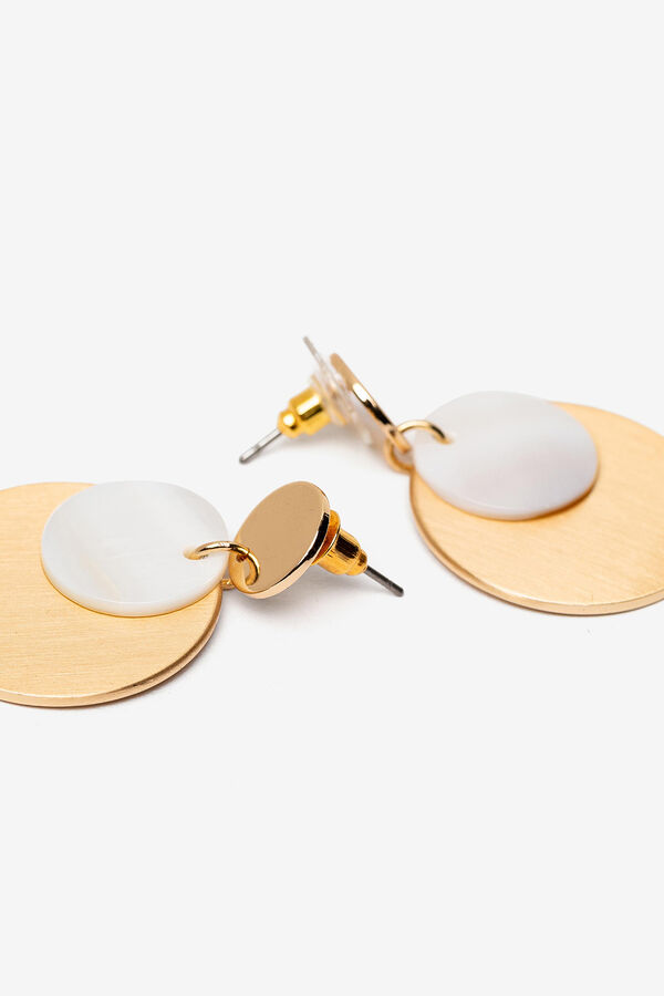 Womensecret Drop earring with mother-of-pearl Žuta