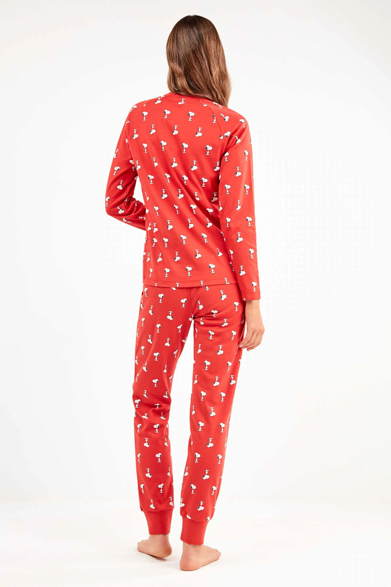 Gisela Conjunto pijama en punto interlock micro estampado Snoopy