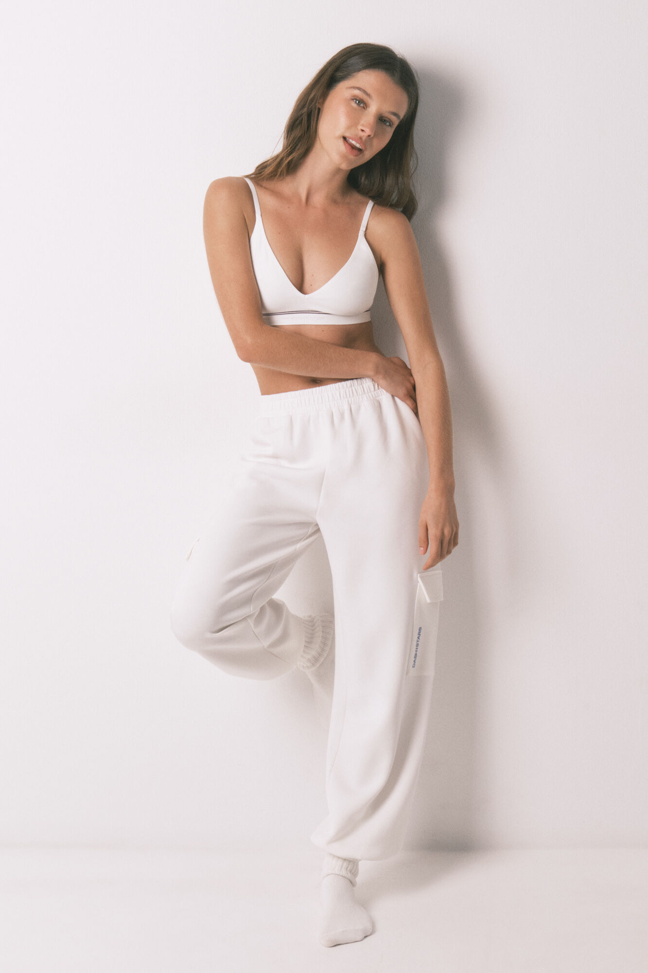 Women'secret White NATURAL seamless triangle top