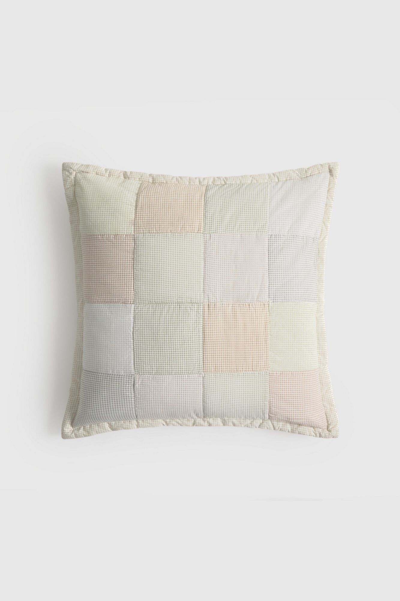 Textura Traditioneller Patchwork-Kissenbezug