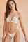 Womensecret Beige gathered Brazilian bikini bottoms beige