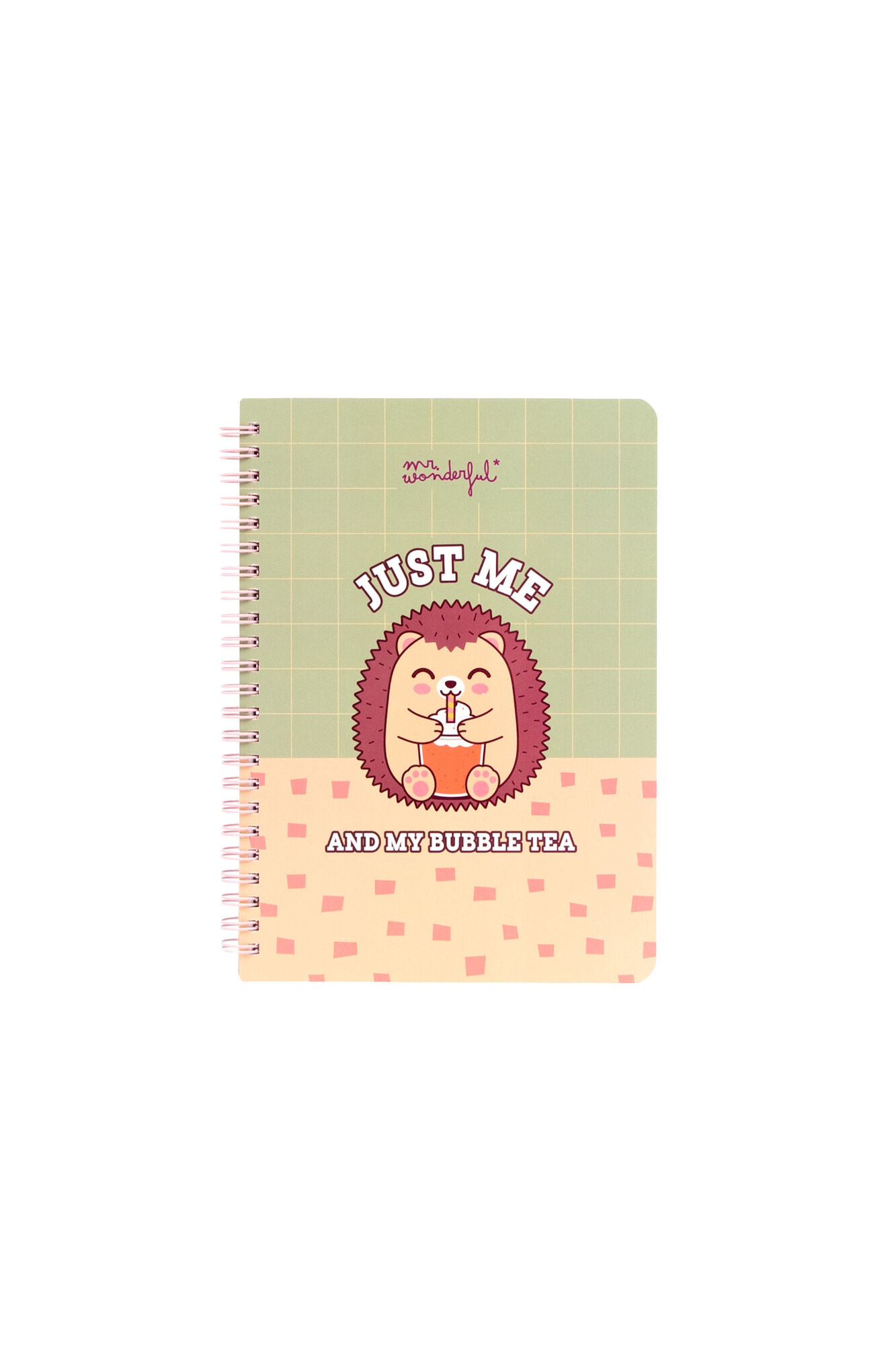 Mr. Wonderful Caderno A5 Ouri&ccedil;o - Just me and my bubble tea