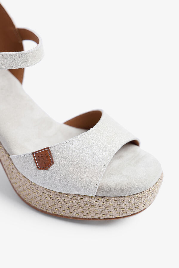 Popa Daira Boreal wedge heel printed