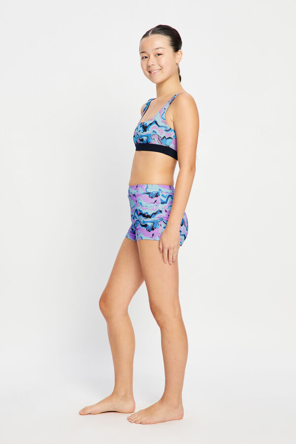 Modibodi Reversible round neck top blue