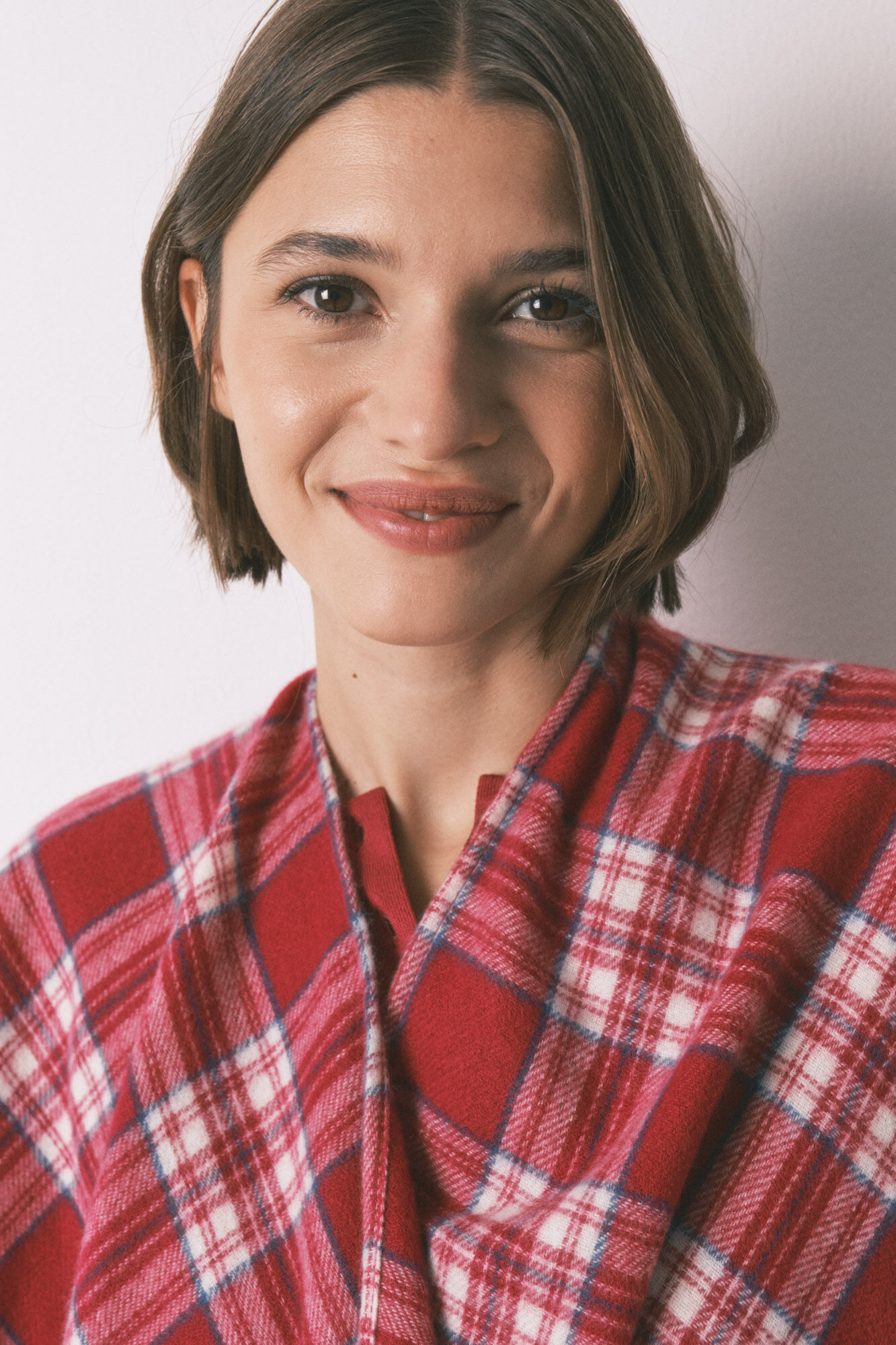 Women'secret Karirani pončo sa efektom ka&scaron;mirske vune