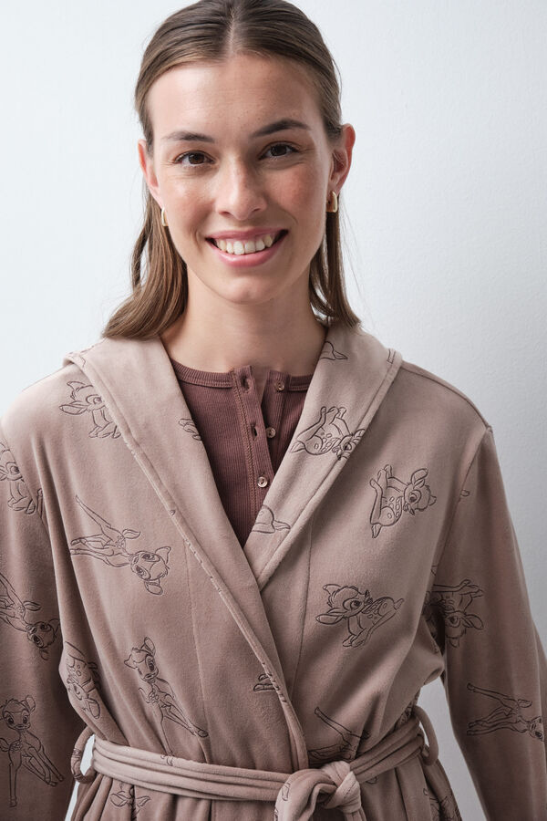 Women'secret Bambi ears midi robe nude