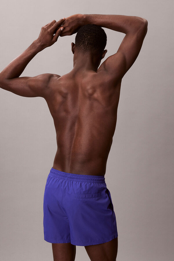 Calvin Klein Drawstring logo swim shorts blue