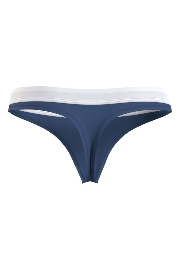 Womensecret Thong with logo blue
