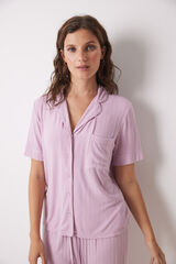 Womensecret Pink Capri soft touch shirt pajamas pink