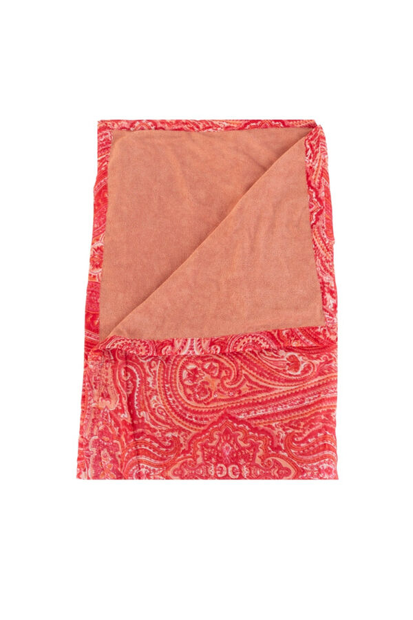 Kbas Par&eacute;o serviette en coton rouge