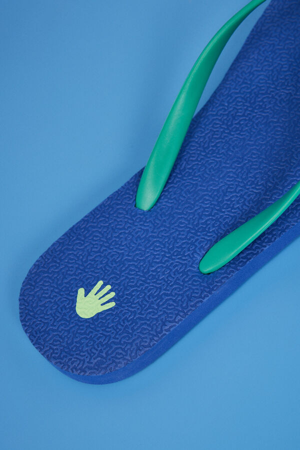 Womensecret Flip-Flops Blau Logo Blau