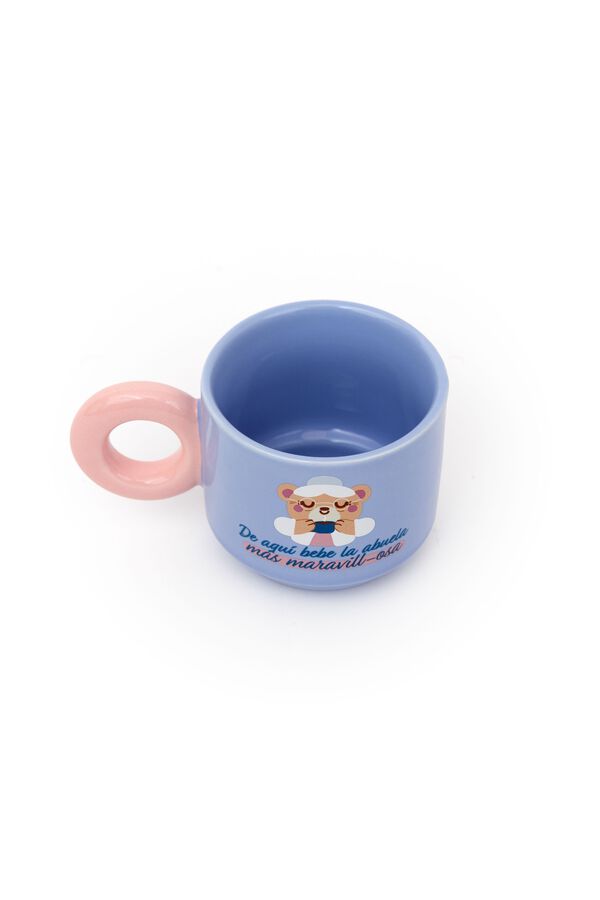 Mr. Wonderful Stackable mug - This is where the most wonderful grandma drinks from printed