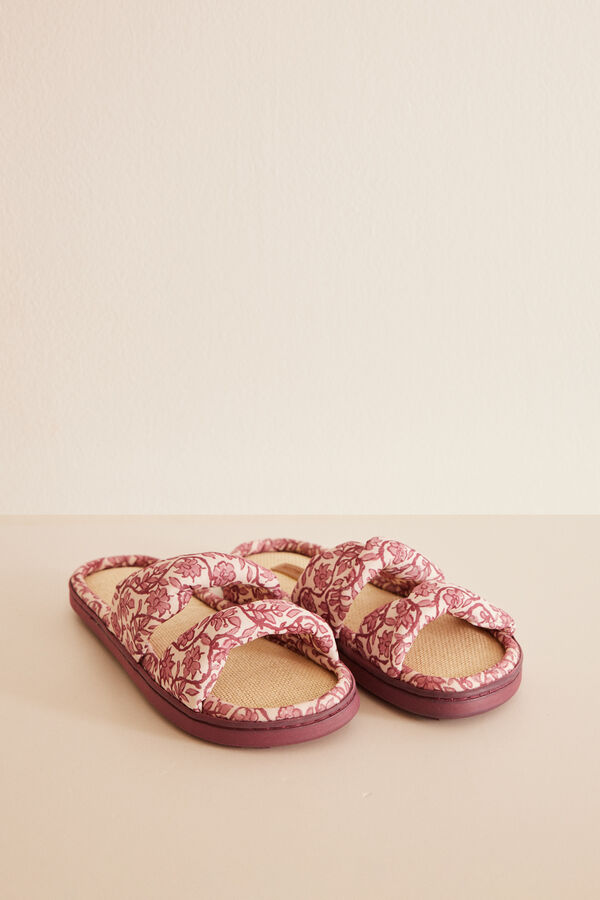 Open floral print sandals | Women's footwear | WomenSecret