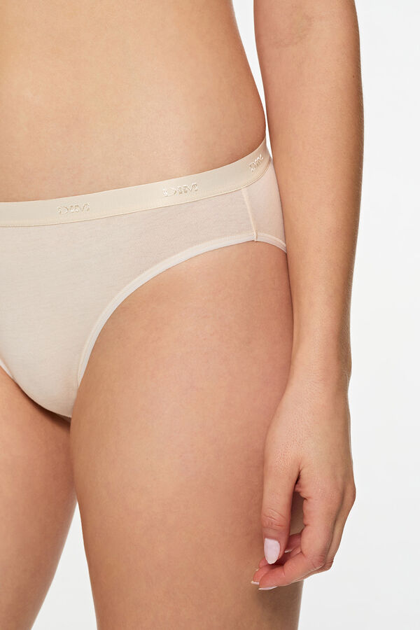 DIM Pacote com 3 cuecas de algod&atilde;o el&aacute;stico Eco Pockets  estampado