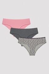 Womensecret Meow 3 pack hipster panties printed